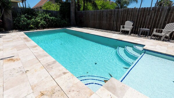 Pool - New 3BR Townhome, Heated Pool, Beach Steps SPI (South Padre Island)