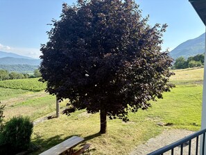 Outdoor dining - La Pallud Holiday Home: Mountain View, Wi-Fi, Air Conditioning (Saint-Jean-de-la-Porte)