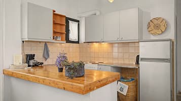Kaffetrakter/tekoker, kjøleskap, ovn og kokeplater