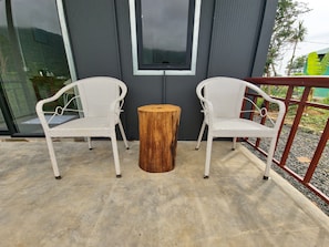 Deluxe Double Room, Balcony, Marina View | Terrace/patio - Cow Barn Cafe and Lodge Preah Vihear (Tbaeng Meanchey)