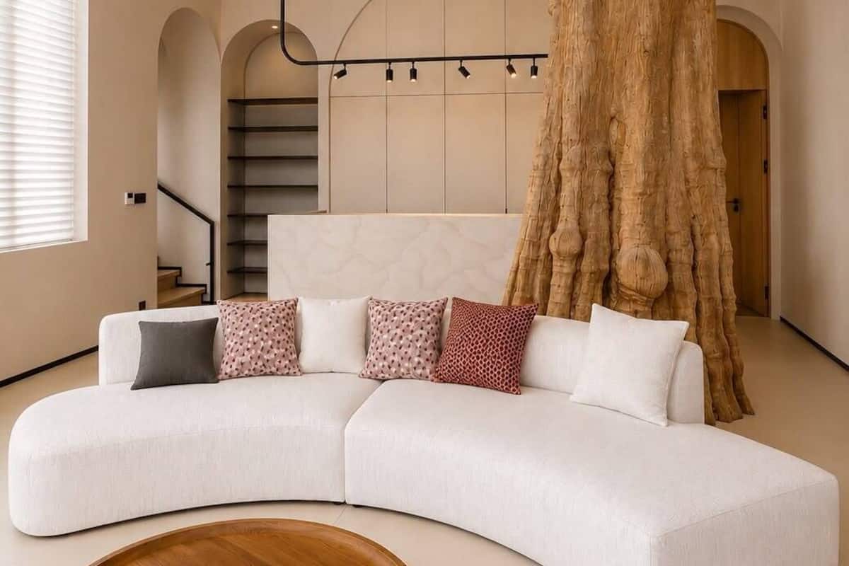 Serene Lakefront Three Bedroom Pool Villa | Living area