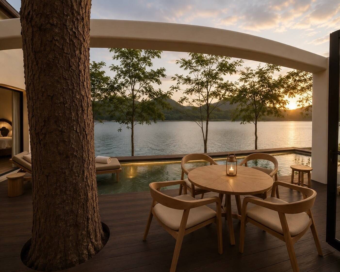 Serene Lakefront Three Bedroom  Pool Villa | Vistas desde la habitación