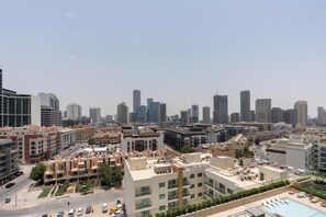 Exclusive Apartment, Private Pool, Pool View | Exterior - Gala Guests - Binghatti Onyx Suites (Jumeirah Village Circle)
