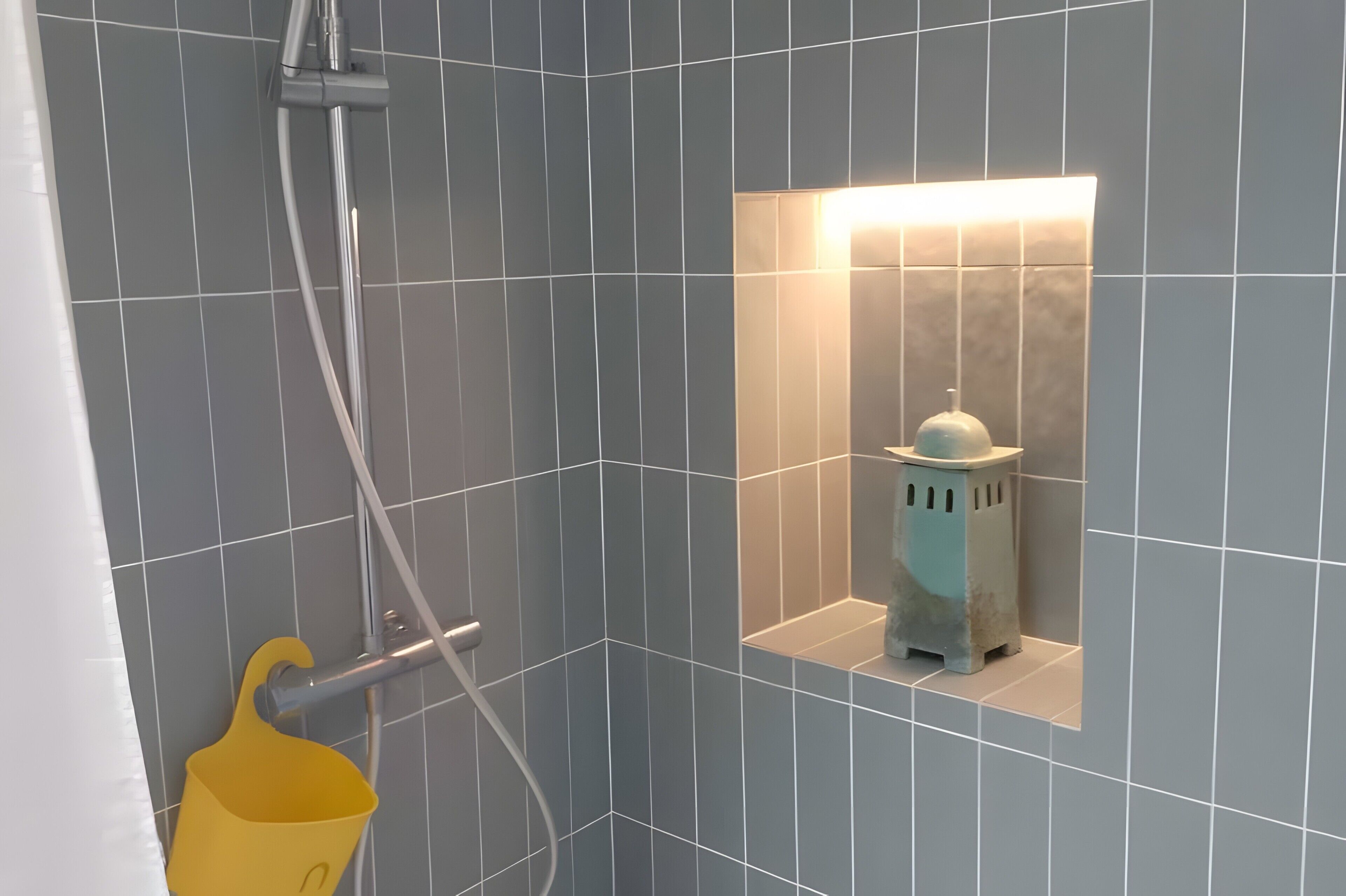 Douche, serviettes fournies
