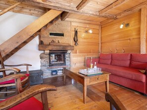 Living area - Spacious apartment in the heart of nature - 10 guests (Arêches-Beaufort)