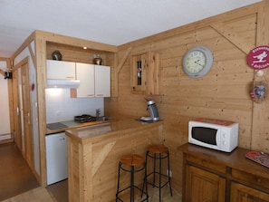 Coffee/tea maker, fridge, dishwasher, toaster - Cozy studio, pets welcome - 4 guests (Arêches-Beaufort)