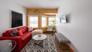 Living area - Suite 2 at The Gem | Stylish 2BR Suite (Harvie Heights)