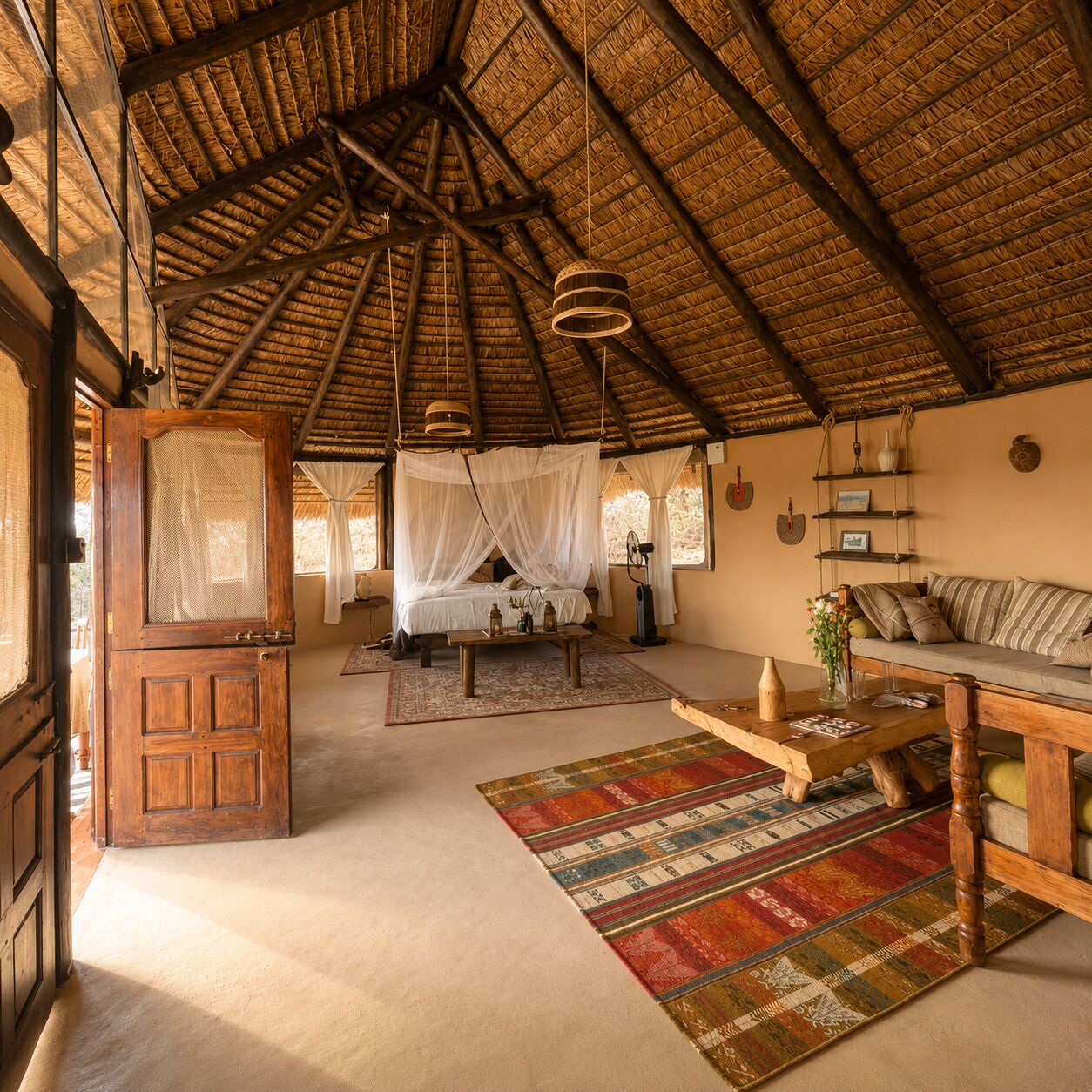 Deluxe Cottage, River View | Living area