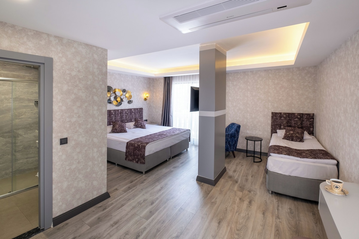 Deluxe Twin Room, City View | Premium bedding, minibar, in-room safe, blackout drapes