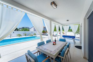 Outdoor dining - Nerium in Kavran - Haus für 6 Personen (Kavran)