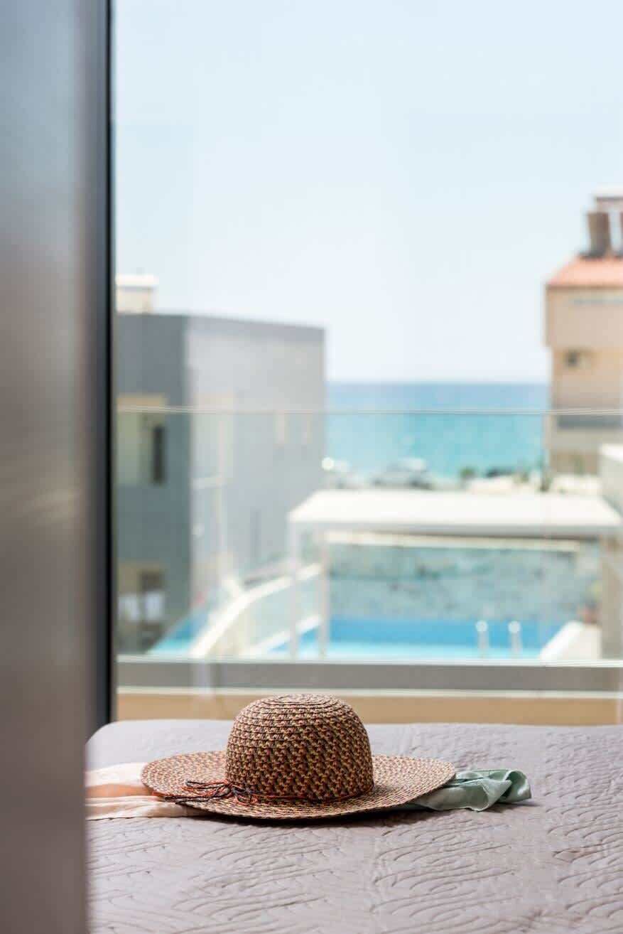 Enjoy relaxing sea views from inside the villa.