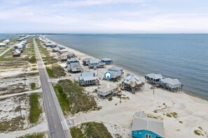 Vlak bij het strand