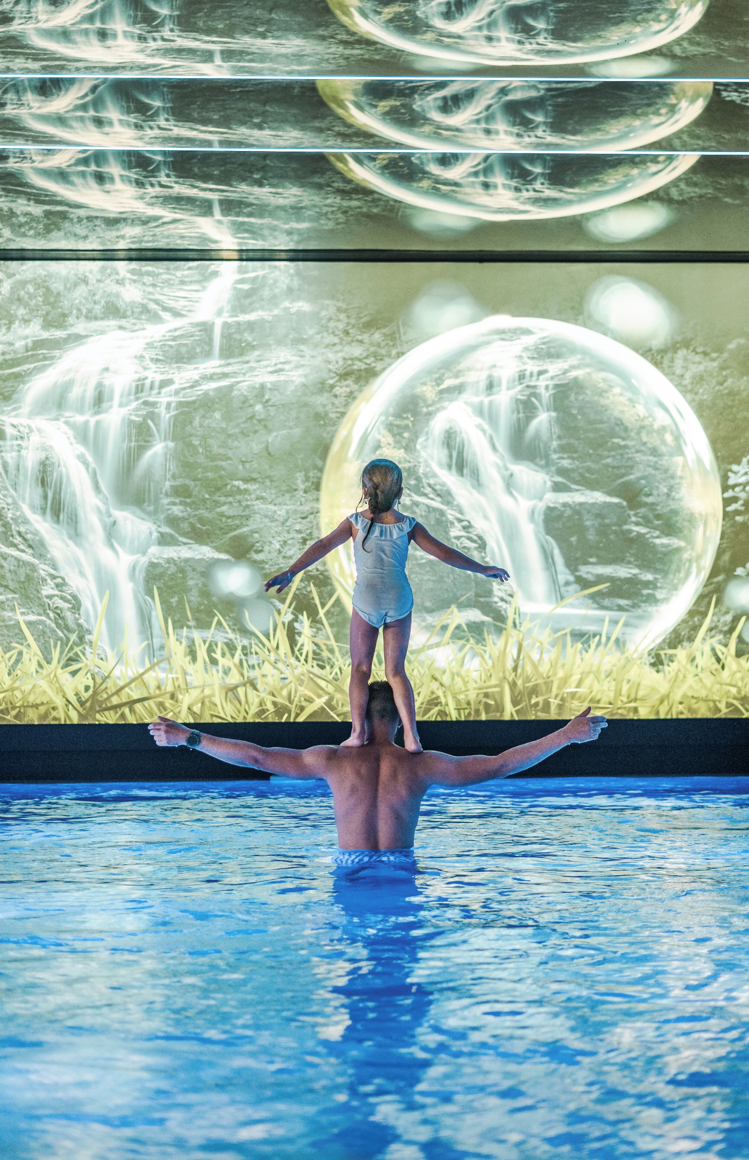 Indoor pool, seasonal outdoor pool