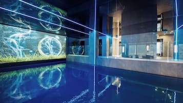 Indoor pool, seasonal outdoor pool