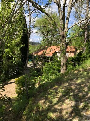 Property grounds - Chalet 'Confort Piscine Partagée' with Shared Pool, Shared Terrace and Wi-Fi (Les Vans)