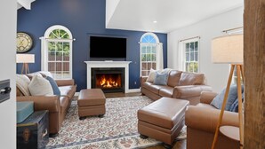 Unclassified image, 2 of 43, button - Escape to this private Hudson Valley estate featuring a seasonal HEATED pool, hot tub, hidden speakeasy, and room for up to 14 guests. Minutes from West Point, wineries, hiking, and Storm King perfect for family vacations and group getaways. ** (Salisbury Mills)