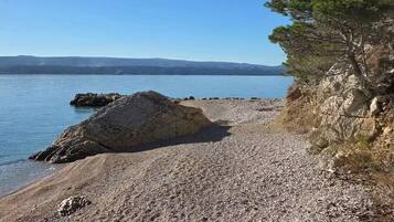 Vlak bij het strand