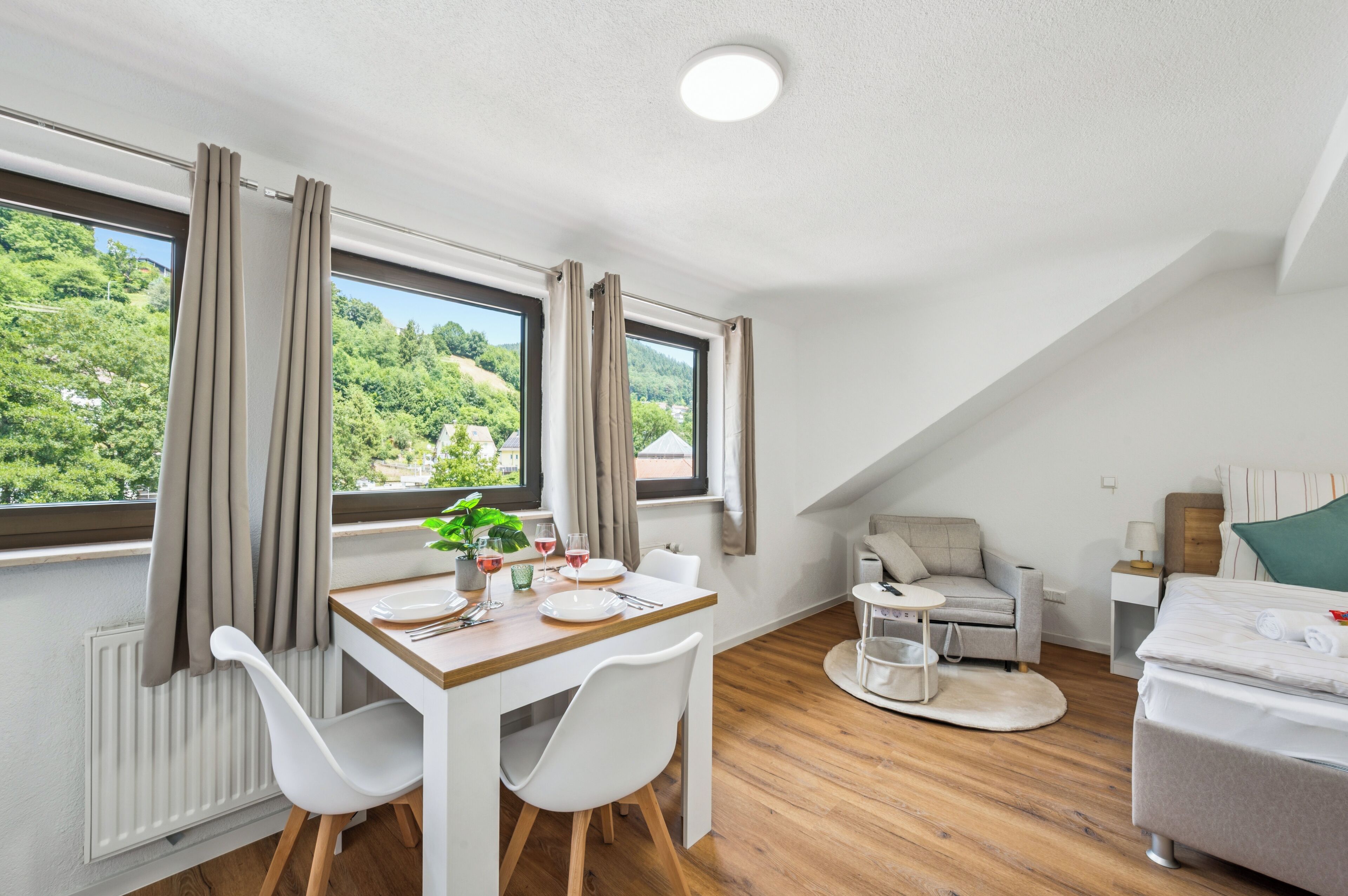 1 chambre, fer et planche à repasser, Wi-Fi, literie fournie