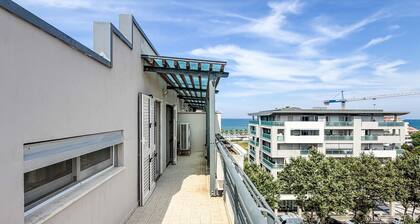 Apartment with a View of the Sea and the Gran Sasso in Montesilvano