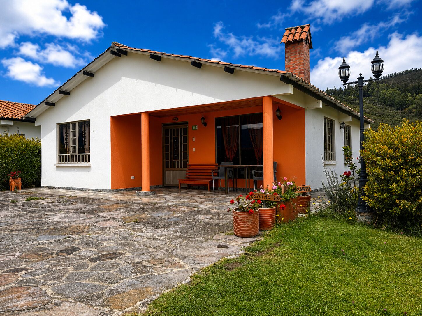 Cabaña familiar | Wifi gratis y ropa de cama 