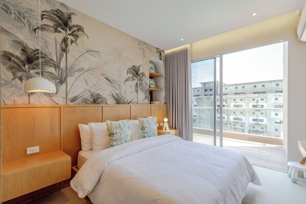 Room - Stunning Lagoon View Apartment with Balcony 2BR for 6 (Cartagena)