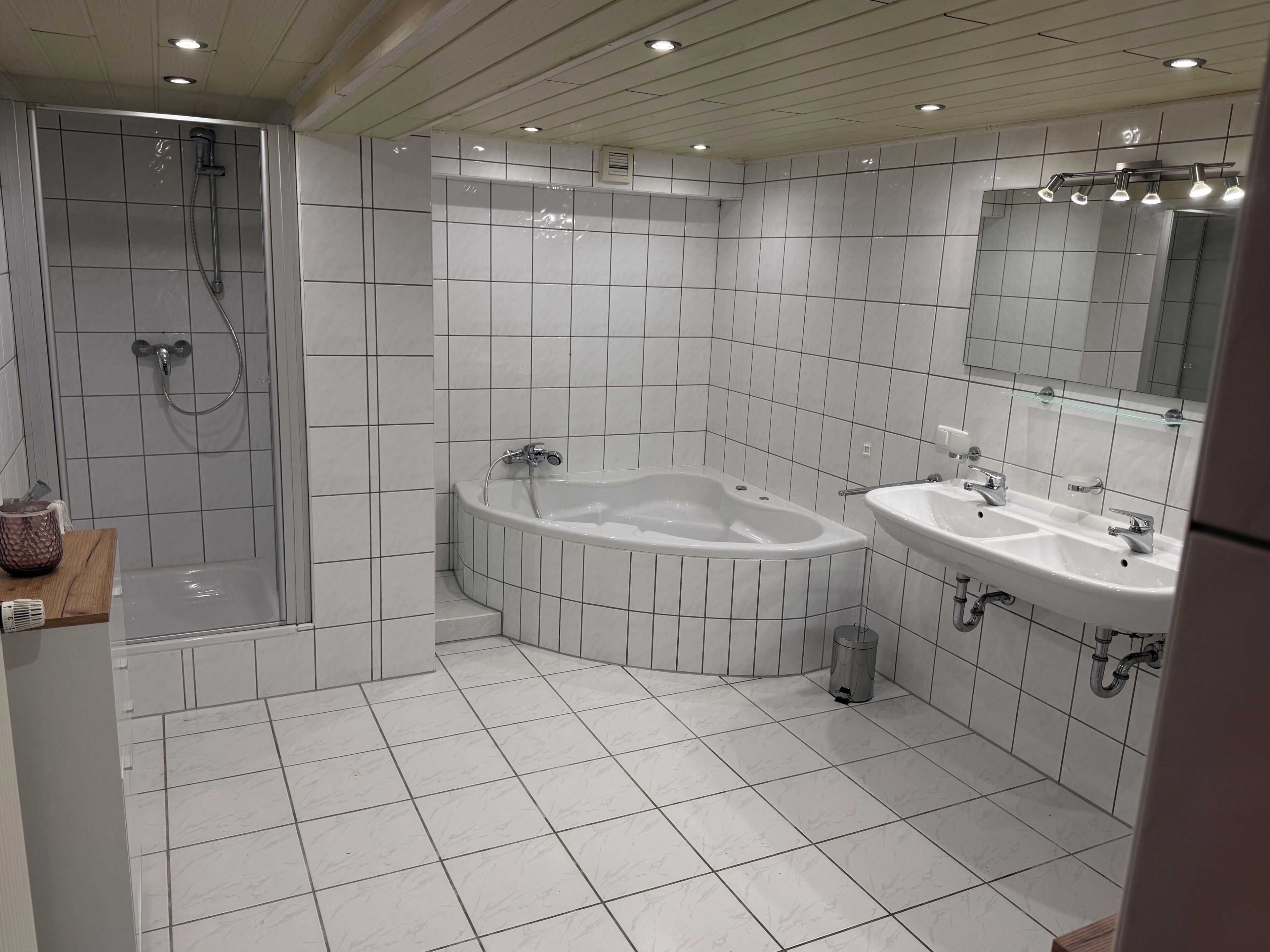 Haartrockner, Handtücher, Toilettenpapier