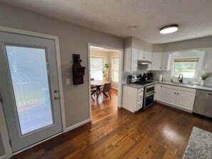 Fridge, microwave, oven, stovetop - White Lake Retreat | Lakefront Views | Dock (Waverly)