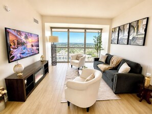 Living area - Luxury Skyline Views • Downtown Retreat (Fort Myers)