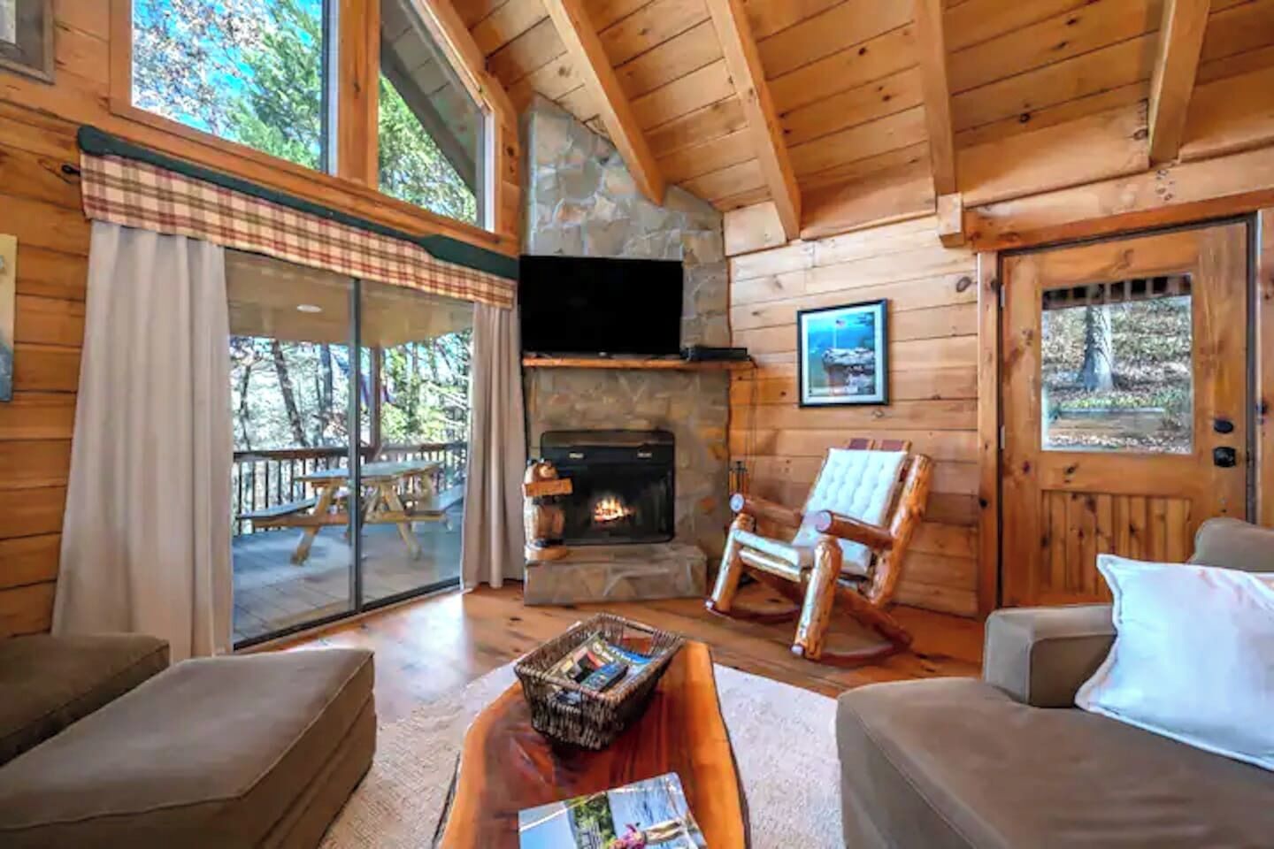 Smart TV, fireplace, video games, books