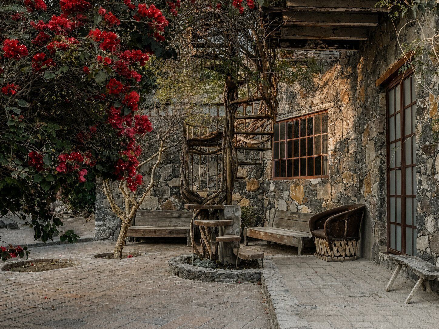 Habitación cuádruple de lujo, vista al valle | Terraza o patio