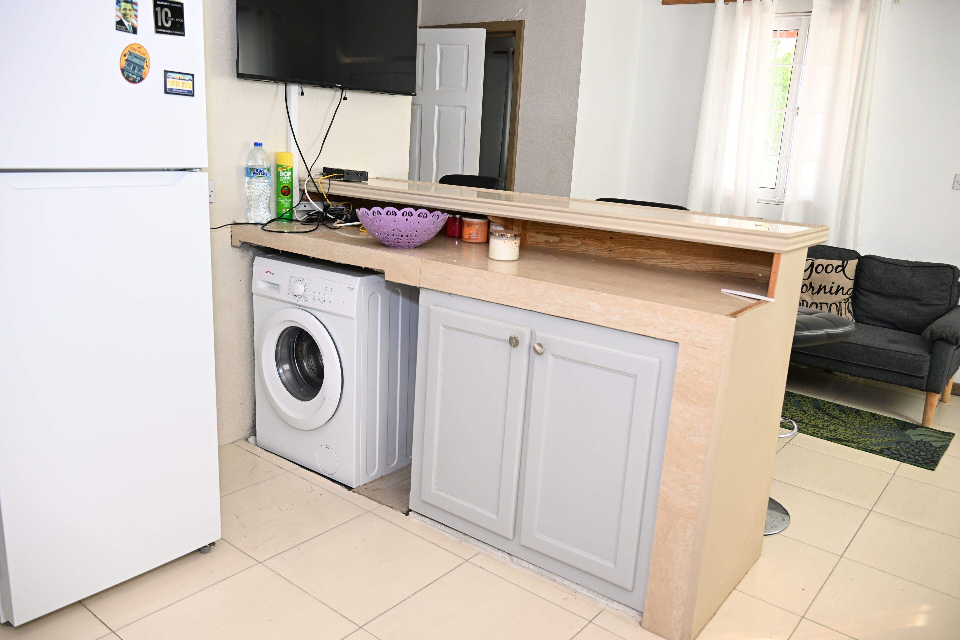 Appartement, 2 chambres, patio | Blanchisserie