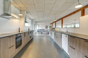 Coffee/tea maker, fridge, microwave, oven - Pool holiday home, handicap- and allergy friendly (Haderslev)