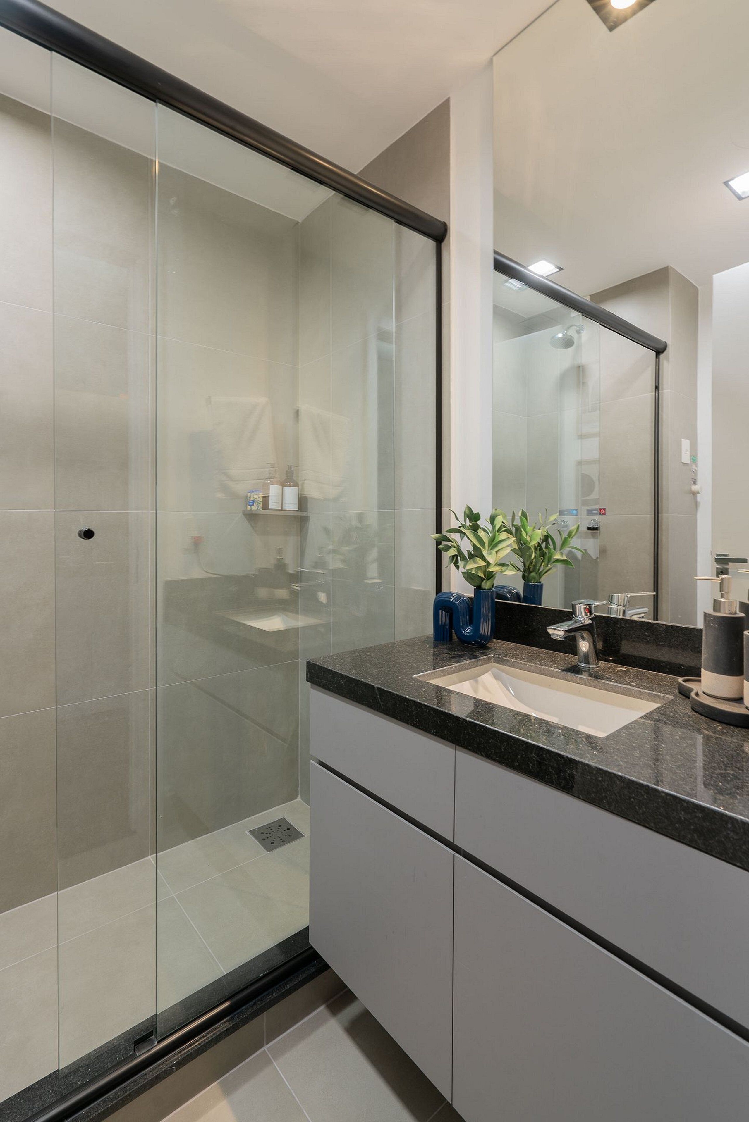 Business-Apartment | Badezimmer | Dusche