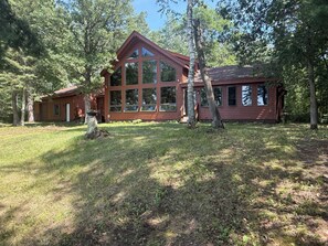 Exterior - Beautiful home, giant windows, sand beach, dock w/boat lift. Premier lake! (Bemidji)