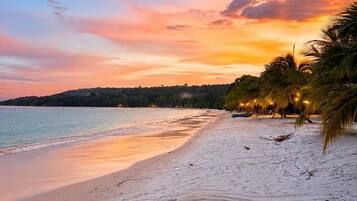 Plage, sable blanc