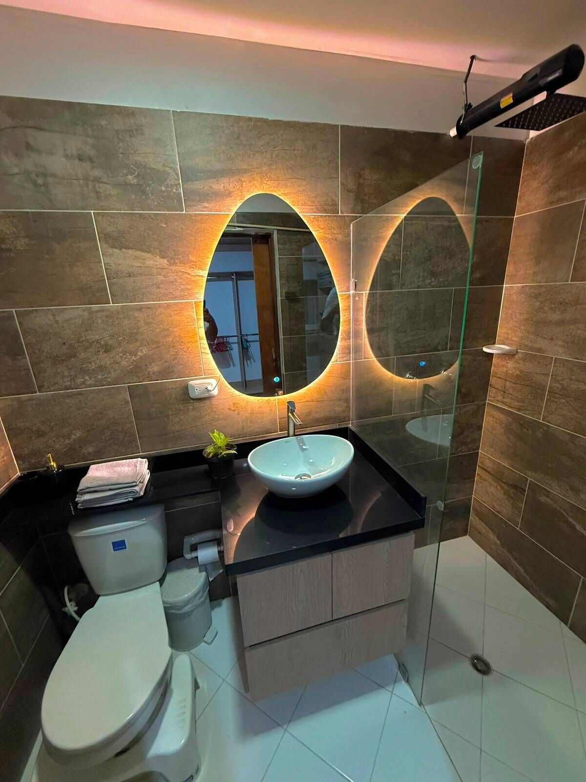 Towels, soap, toilet paper