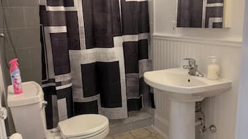 Soap, shampoo, toilet paper