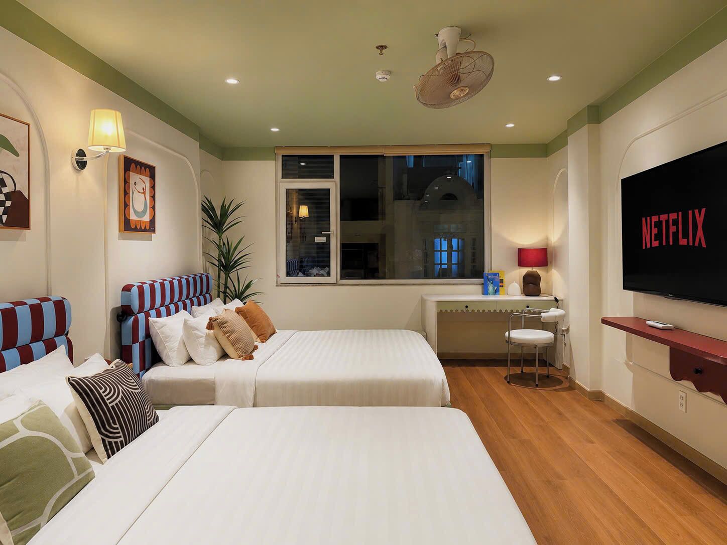 Family Double or Twin Room, City View | Egyptian cotton sheets, premium bedding, down duvets, memory-foam beds