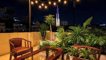 Panoramic Double Room, City View | Terrace/patio