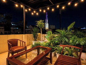 Doppia panoramica, vista città | Terrazza/patio