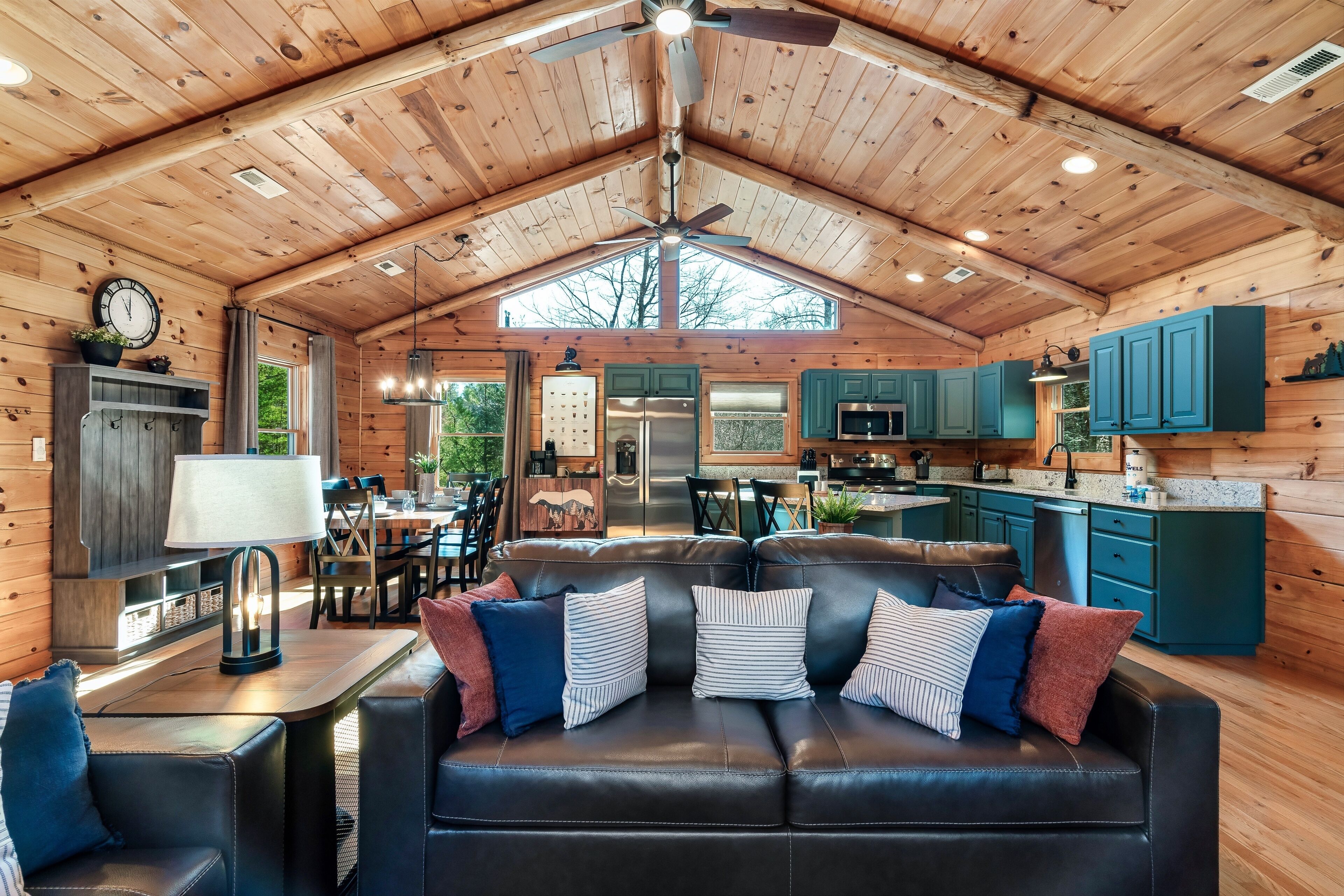 Smart TV, fireplace, video games