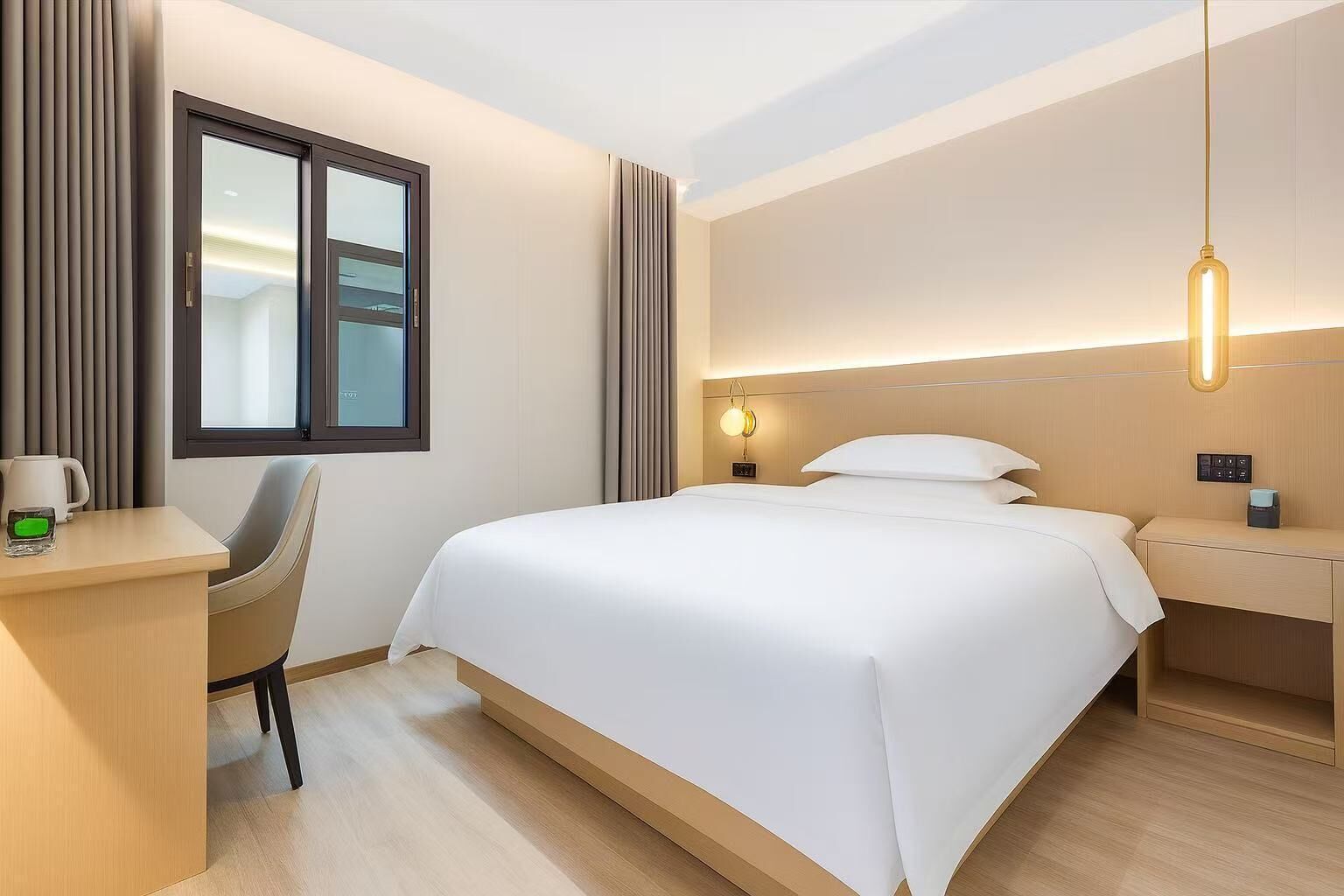 Blackout curtains, iron/ironing board, free WiFi