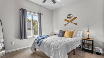 4 bedrooms, iron/ironing board, travel crib, WiFi