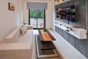 Apartemen, pemandangan kota | Area keluarga