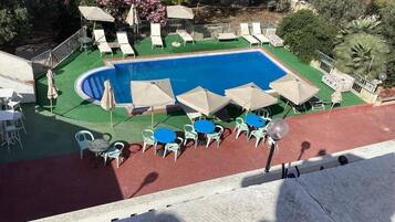 Quadruple Room, Courtyard View | Pool | Indoor pool, outdoor pool