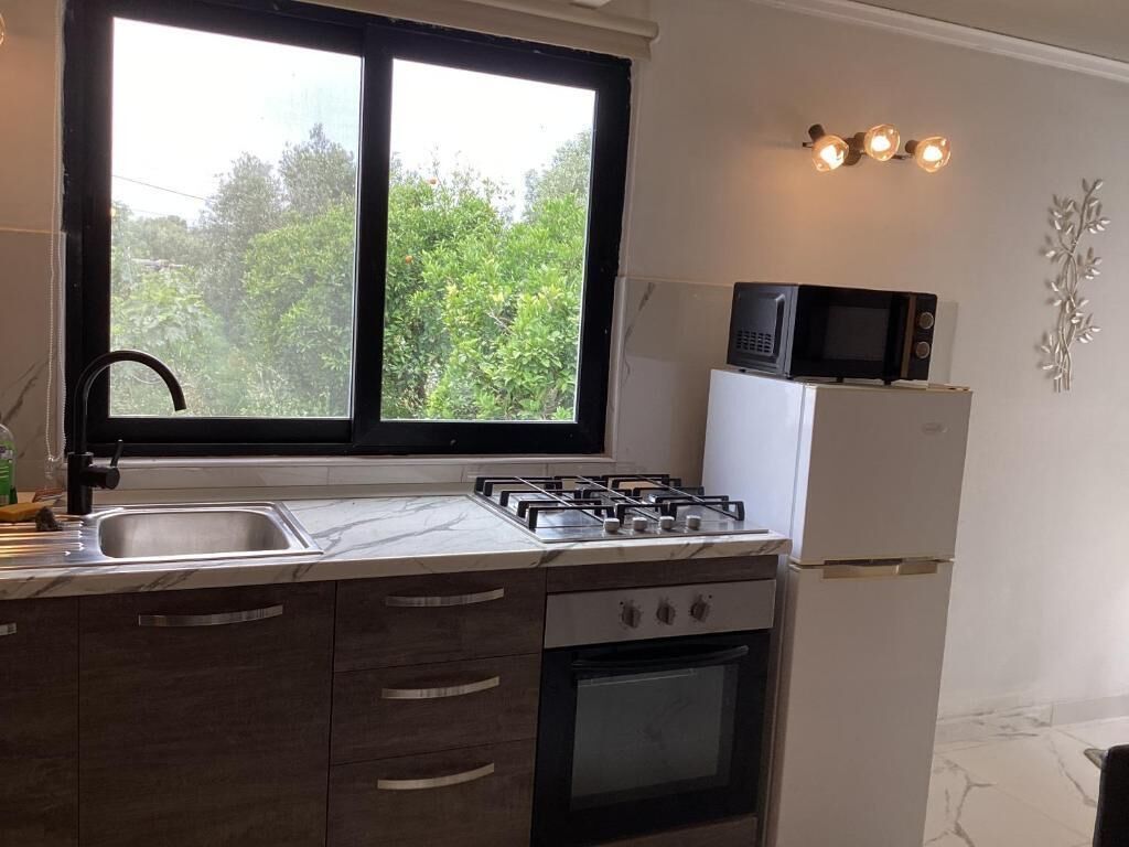 Apartment, Patio, Courtyard View | Private kitchen | Microwave, highchair