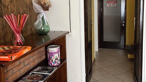A hallway with a door marked 'Restricted Area - Do Not Enter.' - La Casita del Lago is ideal for families or groups. Thank you for choosing us (Lombardia)
