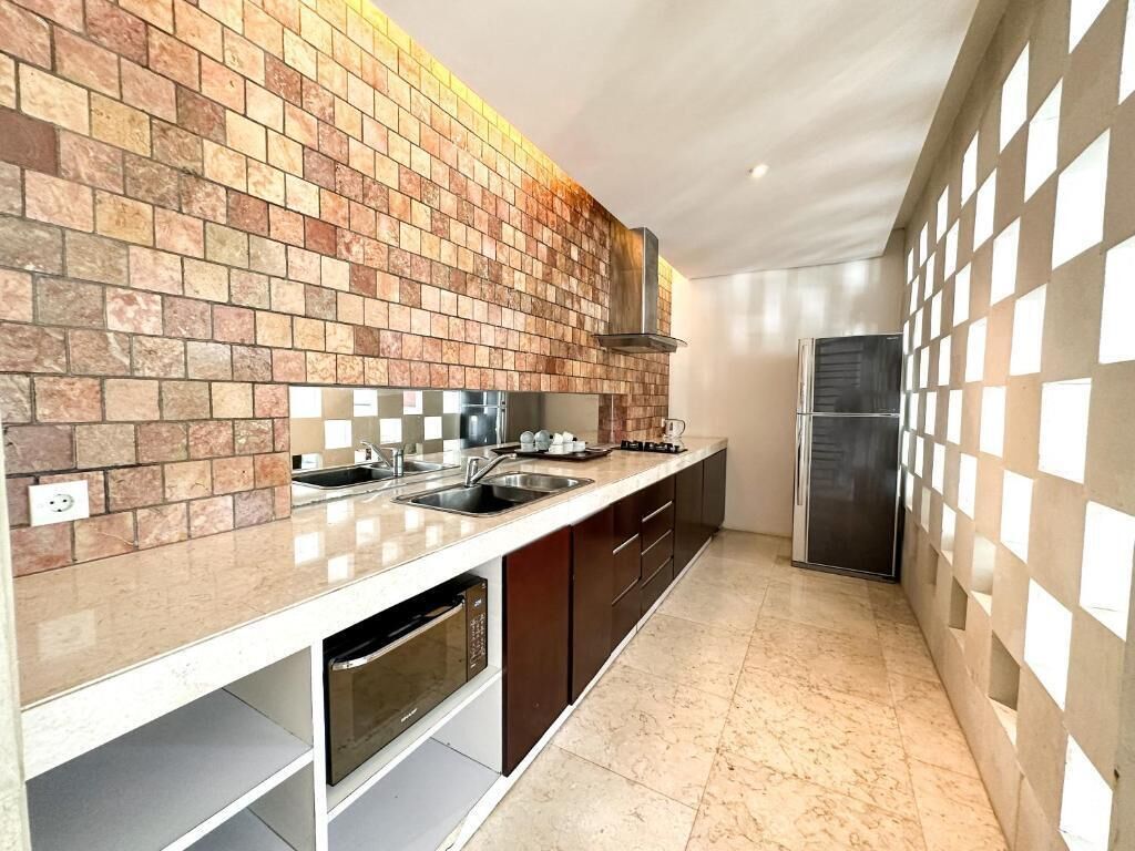 Villa ejecutiva, 2 habitaciones, piscina privada | Cocina privada | Hervidor eléctrico