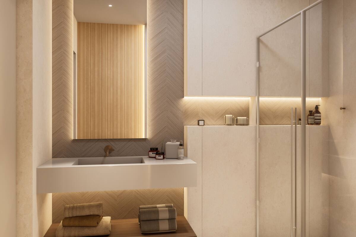 Phòng 3 Deluxe | Phòng tắm | Buồng tắm vòi sen, máy sấy tóc, dép đi trong nhà, khăn tắm