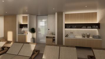 Sauna, hot tub, deep-tissue massages, Swedish massages, sports massages